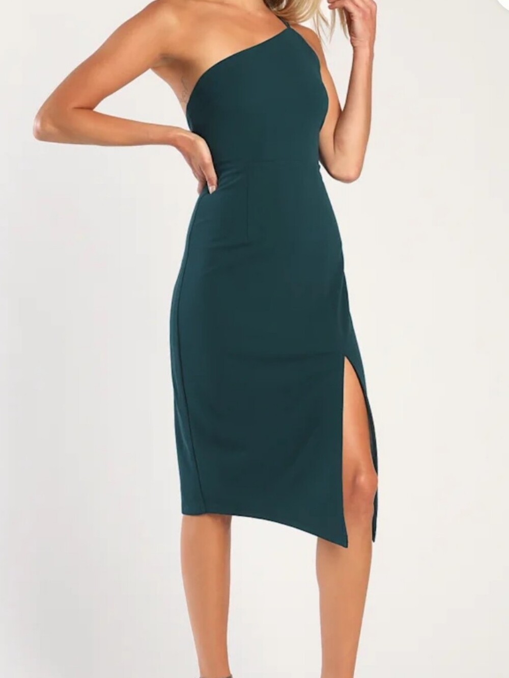 NWT Lulus Happiest Hour Bodycon Dress Size XL Forest Green
